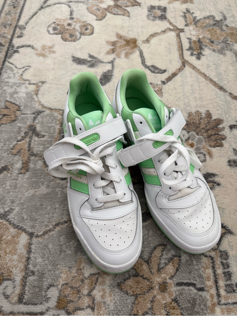 adidas forum low white glory mint
